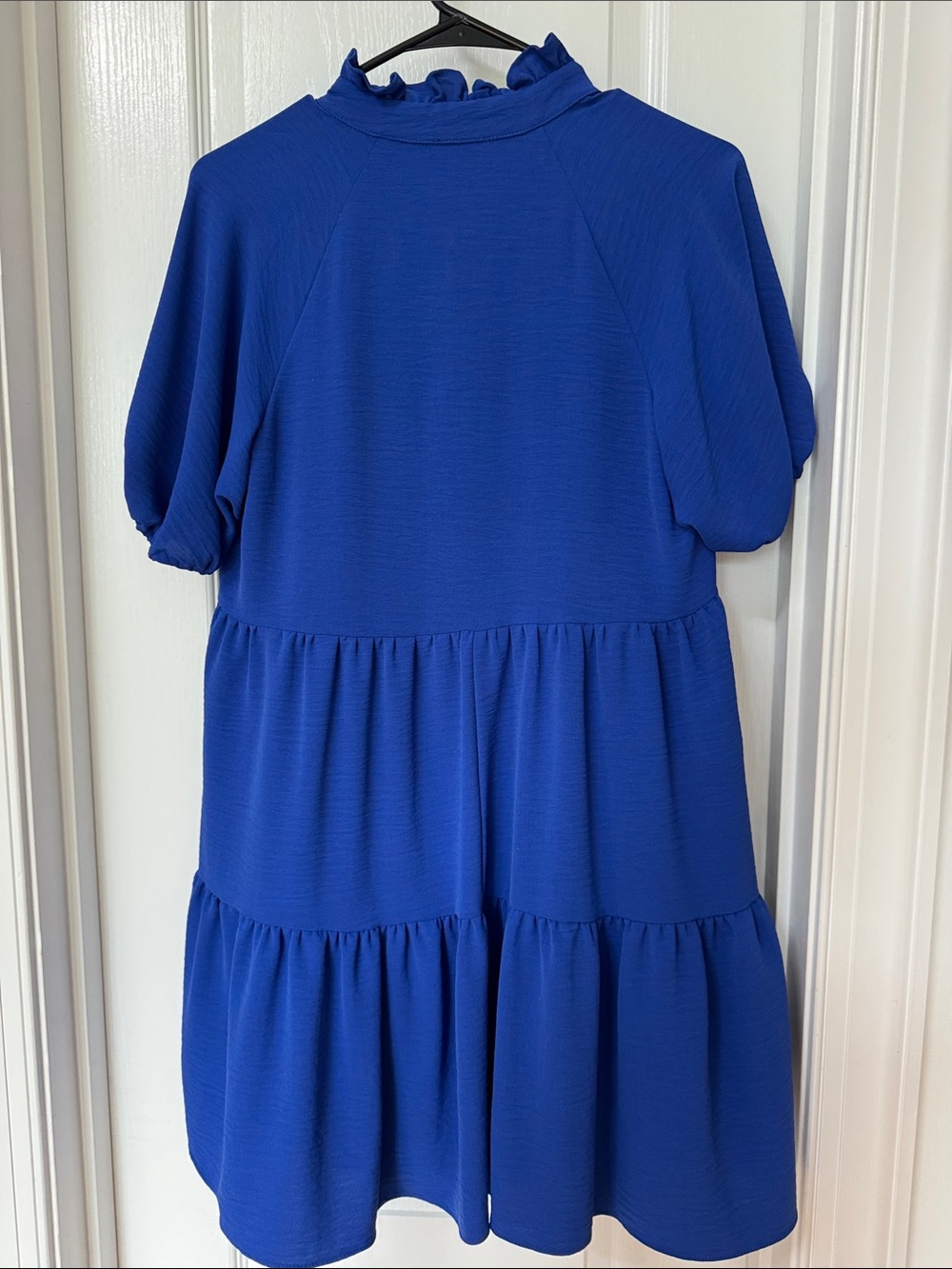 1. State Bold Blue Tiered Ruffle Dress - Picture 4 of 5